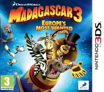Madagascar 3 Europes Most Wanted (Europe) (En,Fr,Ge,It,Es,Nl,Ru)-Nintendo 3DS